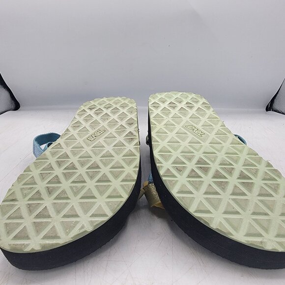 Teva Midform Universal Kids 5 Metallic Blue Sandals Beach Summer Casual 1131610C - Picture 11 of 13